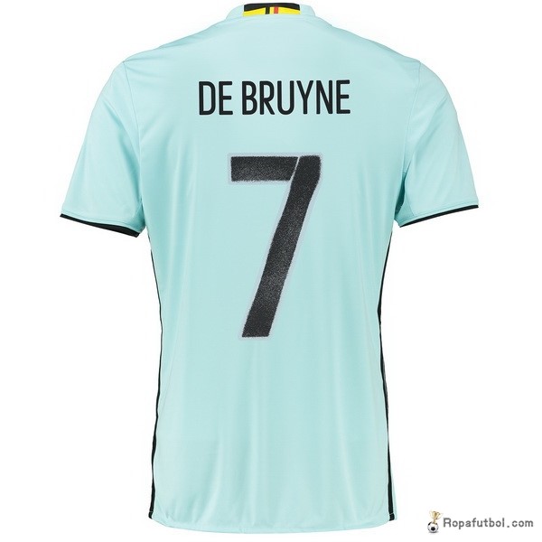 Camiseta Belgica Replica Segunda Ropa De Bruyne 2016 Claro Verde